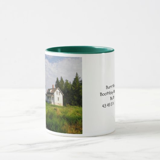 Gebrannter Insel-Leuchtturm Tasse-Maine Tasse (Zentrum)