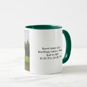 Gebrannter Insel-Leuchtturm Tasse-Maine Tasse (VorderseiteRechts)