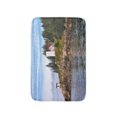 Gebrannter Mantel-Hafen-Leuchtturm, Schwan-Insel Badematte (Vorderseite Vertikal)