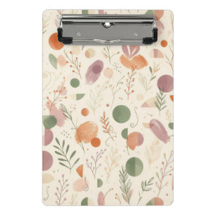 Gebrannter Terrakotta-Staub-Sage-Boho-Wüstenfarn-L Mini Klemmbrett