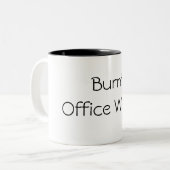 Gebranntes Büro-Wasser Zweifarbige Tasse (Vorderseite Links)
