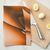 Gebranntes orange abstraktes Küchentuch (Viertel Falte)