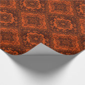 Gebranntes orange Strudel-Renaissance-Packpapier Geschenkpapier (Ecke)