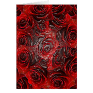 Gebranntes Rosen-Thema 3D