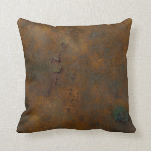 Gebranntes Rost-Stadtverfall-Kissen Kissen