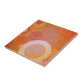 Gebranntes verblaßtes orange Retro Muster Fliese (Seite)