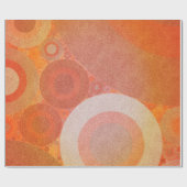 Gebranntes verblaßtes orange Retro Muster Geschenkpapier (Flach)