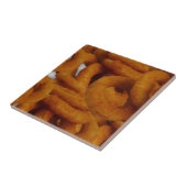 Gebratene goldene Zwiebel-Ring-Fotografie Fliese (Seite)