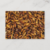 Gebratene Seidenraupe-… thailändische Visitenkarte (Rückseite)