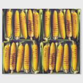 Gebratene und gegrillte Kornähren in den Hülsen Geschenkpapier (Flach)