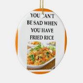 GEBRATENER REIS KERAMIKORNAMENT (Rechts)