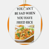 GEBRATENER REIS KERAMIKORNAMENT (Links)