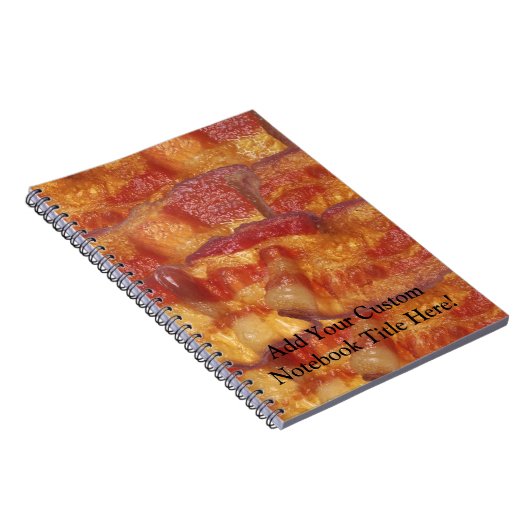 Gebratener Speckstreifen Notizblock (Rechte Seite)