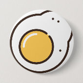 gebratenes Ei Button (Vorderseite)