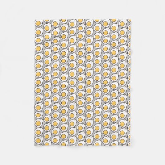 gebratenes Ei Fleecedecke (Vorderseite)