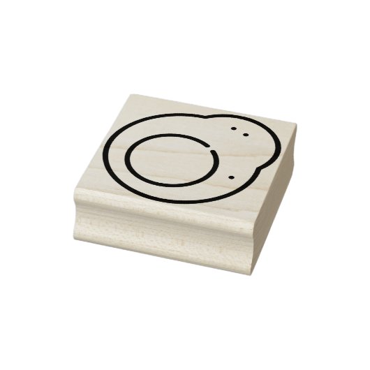gebratenes Ei Gummistempel (Stempel)