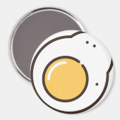 gebratenes Ei Magnet (Vorderseite/Rückseite)
