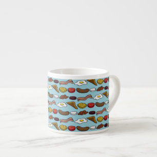 Gebratenes Frühstück Espressotasse