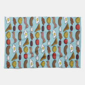 Gebratenes Frühstück Geschirrtuch (Horizontal)