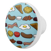 Gebratenes Frühstück Keramikknauf (Rechts)