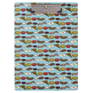 Gebratenes Frühstück Klemmbrett