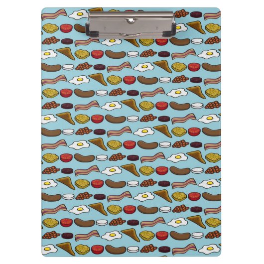 Gebratenes Frühstück Klemmbrett (Vorderseite)