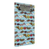 Gebratenes Frühstück Mini Klemmbrett (Schrägansicht)