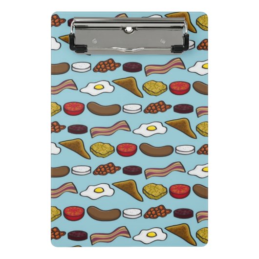 Gebratenes Frühstück Mini Klemmbrett (Vorderseite)