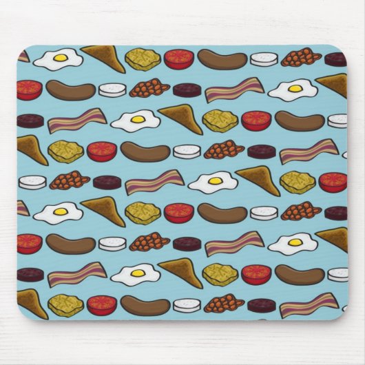 Gebratenes Frühstück Mousepad (Vorne)