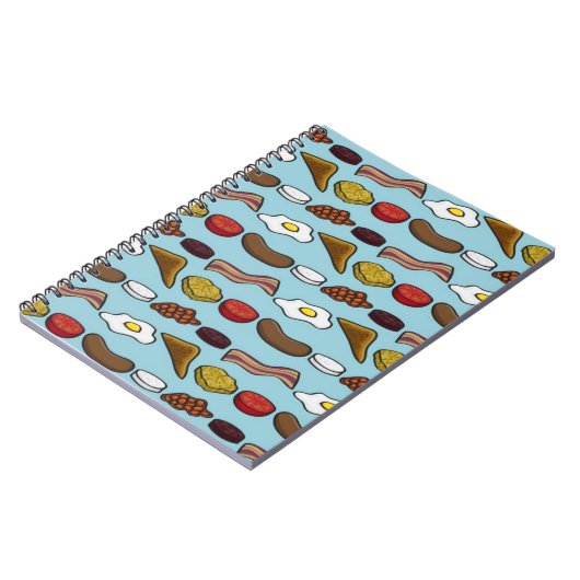 Gebratenes Frühstück Notizblock (Linke Seite)