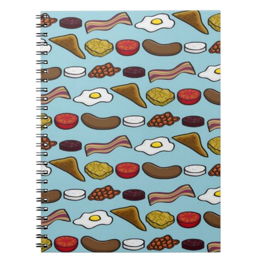 Gebratenes Frühstück Notizblock (Vorderseite)