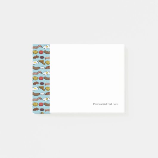 Gebratenes Frühstück Post-it Klebezettel (Vorderseite)