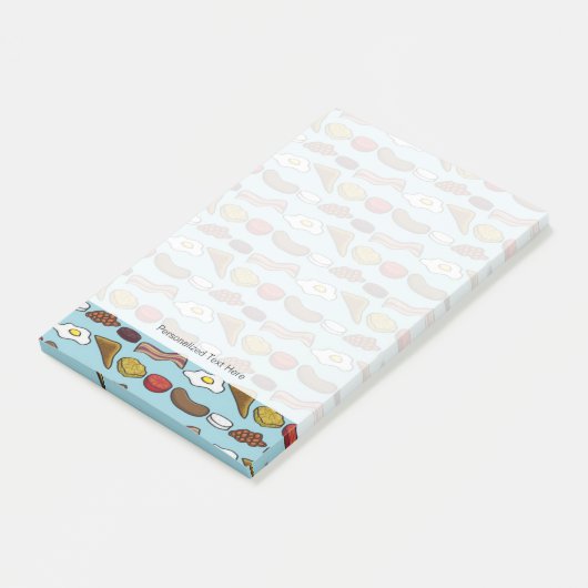 Gebratenes Frühstück Post-it Klebezettel (angewinkelt)