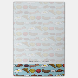 Gebratenes Frühstück Post-it Klebezettel