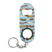 Gebratenes Frühstück Schlüsselanhängerflaschenöffner (Vorderseite)