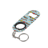 Gebratenes Frühstück Schlüsselanhängerflaschenöffner (Rückseite Schrägansicht)