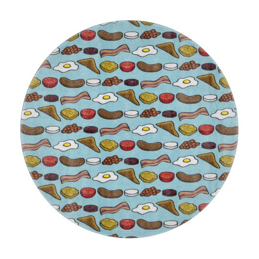 Gebratenes Frühstück Schneidebrett (Vorderseite)