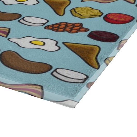 Gebratenes Frühstück Schneidebrett (Ecke)
