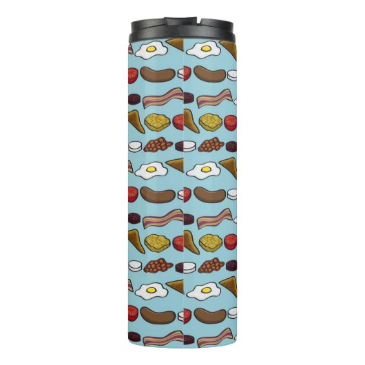 Gebratenes Frühstück Thermosbecher (Rückseite)