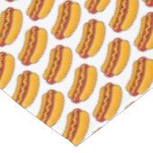 Gebratenes Hot-Dog-Muster Tischdecke (Schrägansicht)