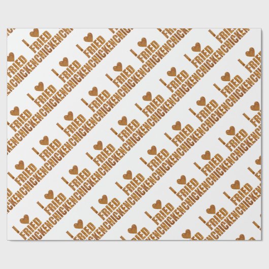 Gebratenes Huhn der Liebe I Geschenkpapier (Flach)