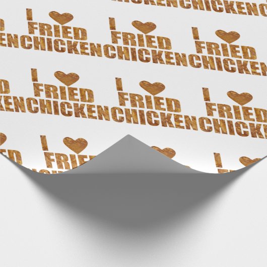 Gebratenes Huhn der Liebe I Geschenkpapier (Ecke)