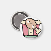 gebratenes Huhn Magnet (Vorderseite/Rückseite)