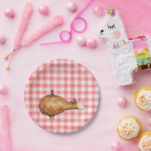 Gebratenes Huhn Pappteller (Party)