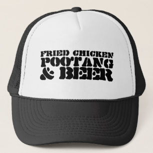 GEBRATENES HÜHNCHEN POOTANG & BIER TRUCKERKAPPE
