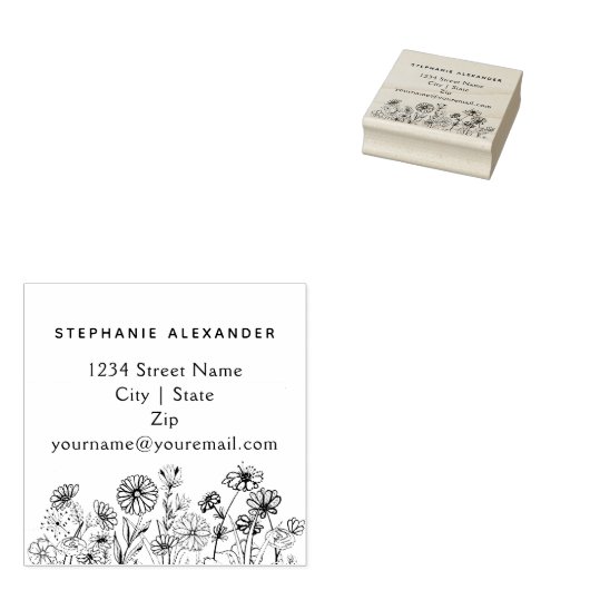 Gebräuchliche Blume von Boho Gummistempel (Stempel)