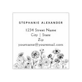 Gebräuchliche Blume von Boho Gummistempel (Prägung)