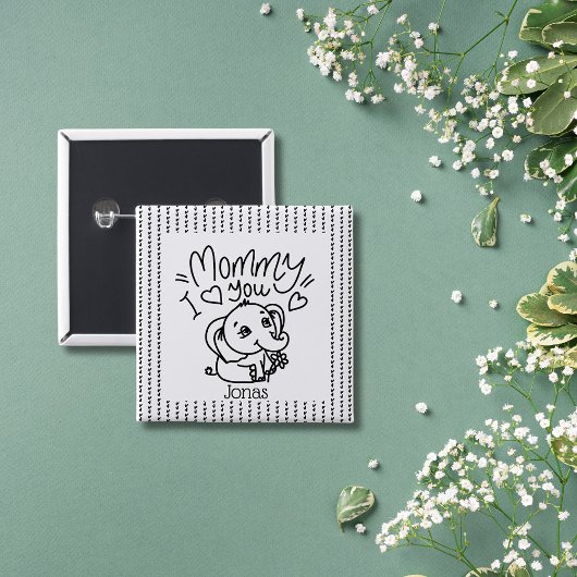 Gebräuchliche Geburt von Mutter und Mutter Button