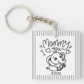 Gebräuchliche Geburt von Mutter und Mutter Schlüsselanhänger (Vorderseite)