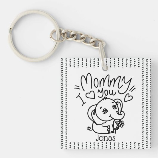 Gebräuchliche Geburt von Mutter und Mutter Schlüsselanhänger (Vorderseite)